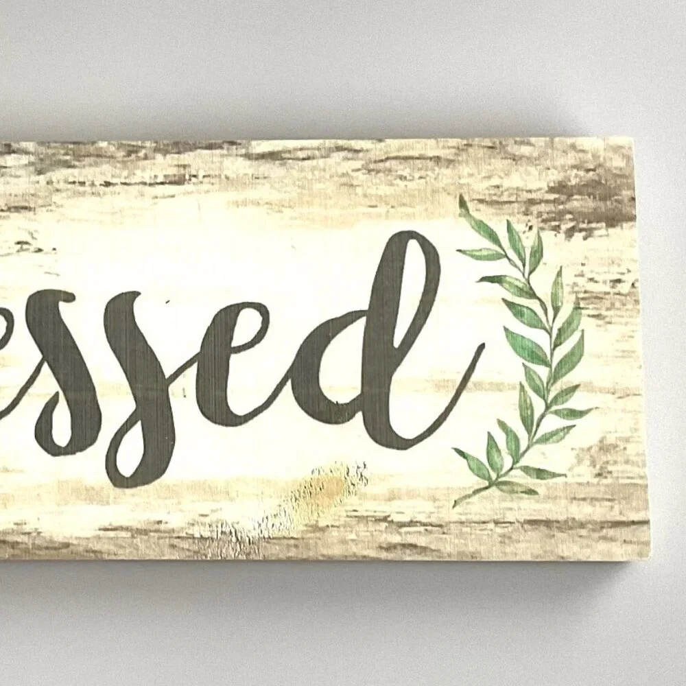 BLESSED WOODEN WALL HANGING DECORATIONS - Picture 7 of 7